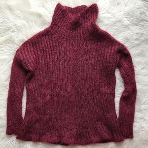 Eileen Fisher Mohair Burgundy Red Sweater Small